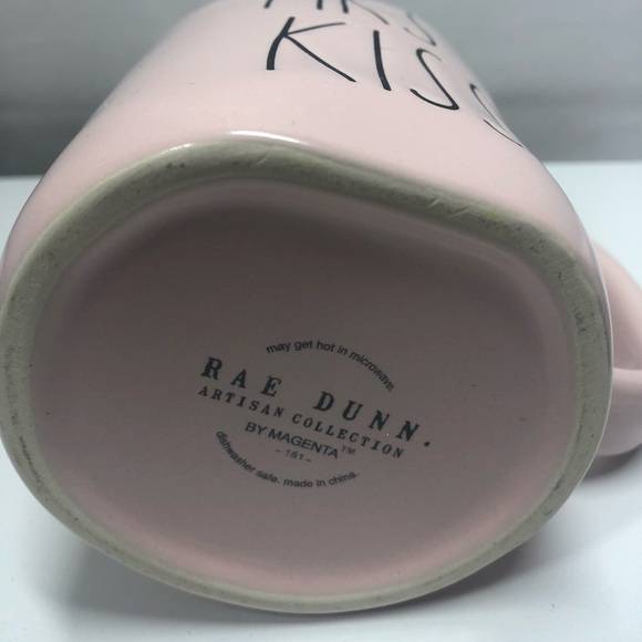 Rae Dunn Ligth pink mug “first kiss” - Picture 3 of 6